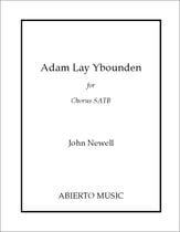 Adam Lay Ybounden SATB choral sheet music cover